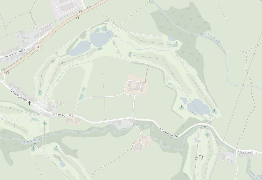 Kartenausschnitt: Schamingstraße 21 in Eugendorf